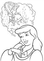 kolorowanki Kopciuszek Disney - obrazek dla dziewczynki do wydruku numer  26